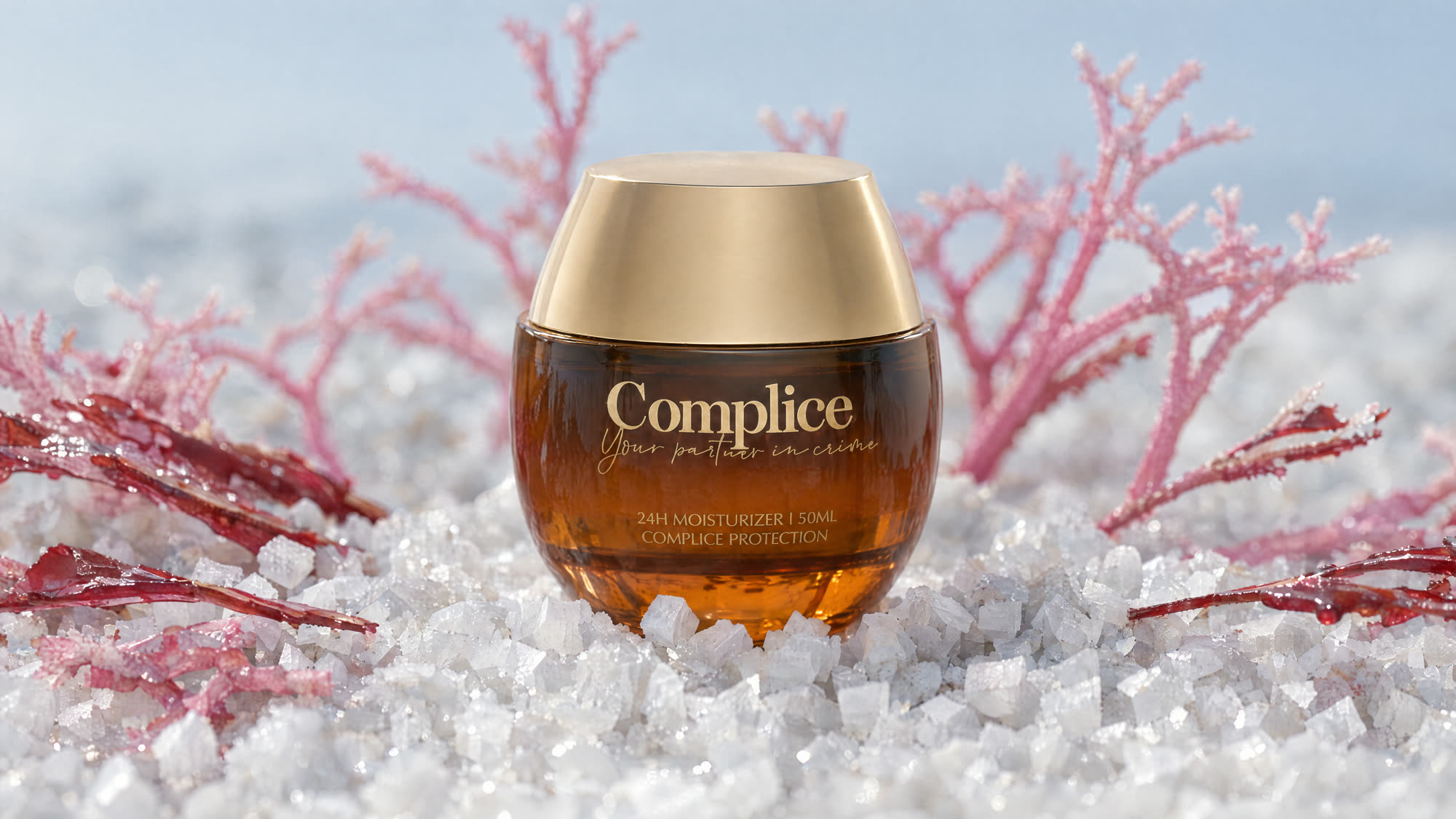 24H moisturizer in coral and sea salt