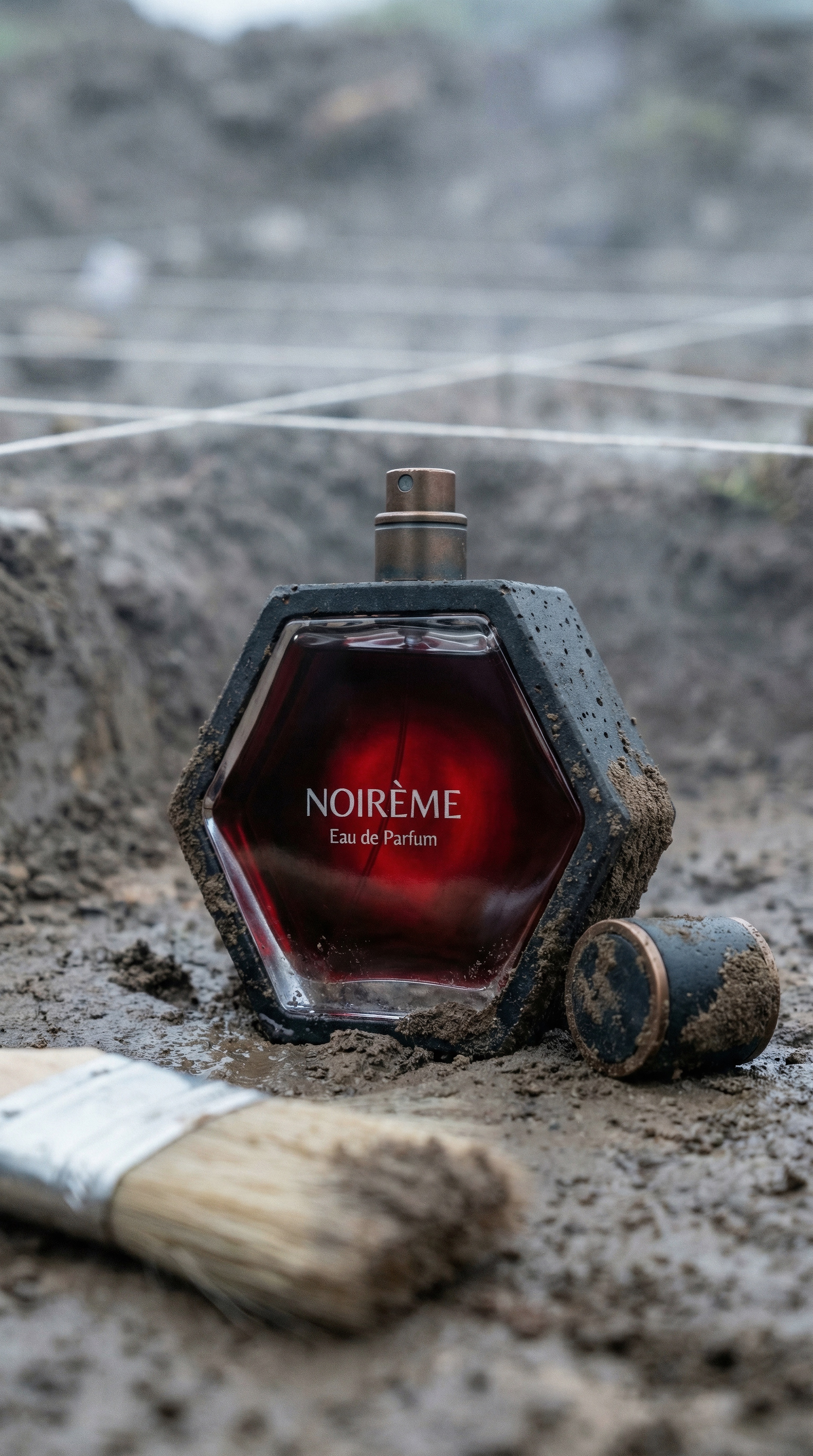 Noir&egrave;me — The Earth: bottle half-buried at archaeological dig